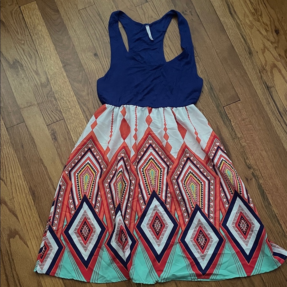 Colorful Geometric Dress